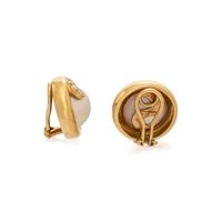 TIFFANY & CO., MABÉ PEARL AND DIAMOND EARRINGS