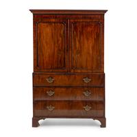 A George III Mahogany Linen Press