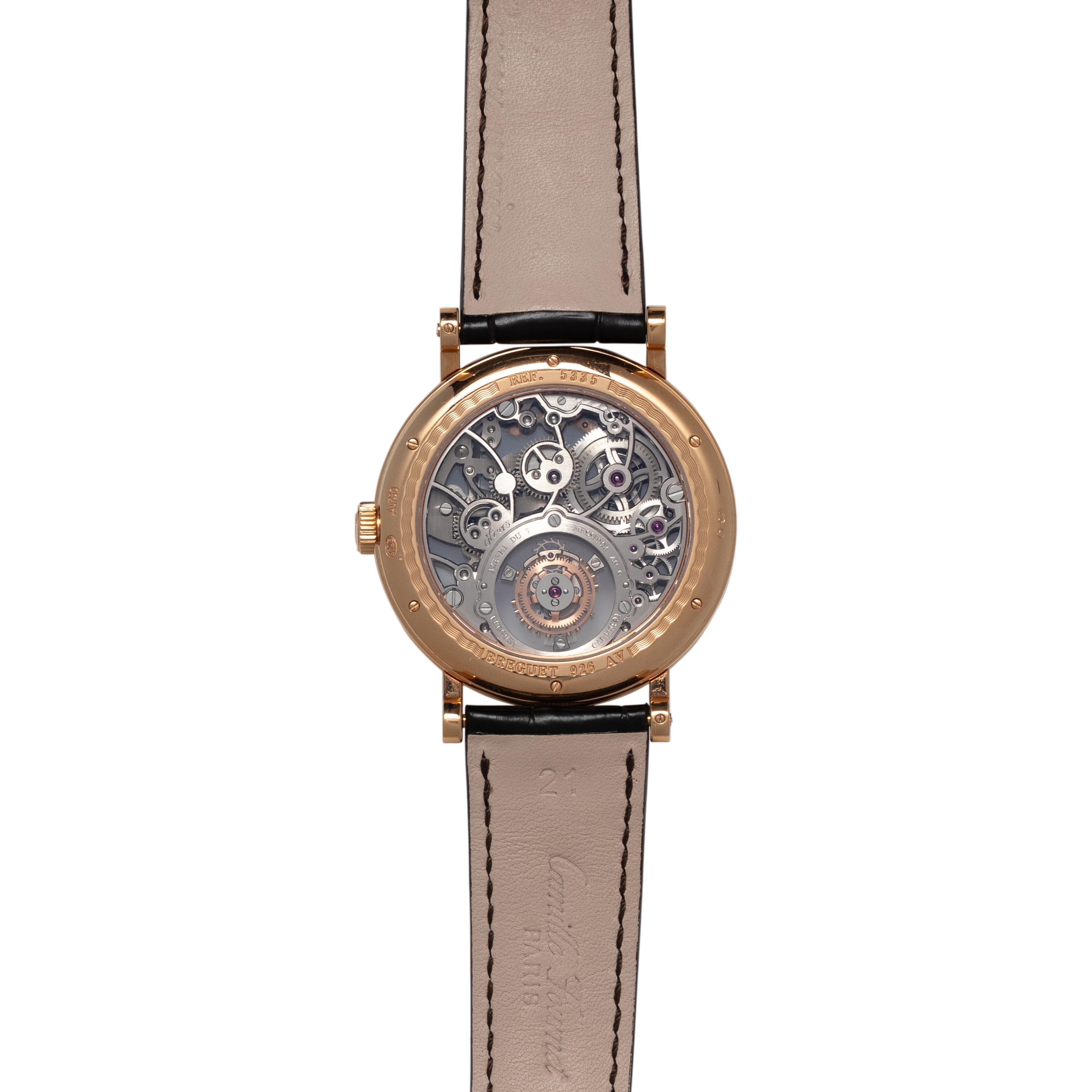 BREGUET, REF. 5335 18K ROSE GOLD 'TOURBILLON MESSIDOR CLASSIQUE GRANDE COMPLICATION' WATCH
