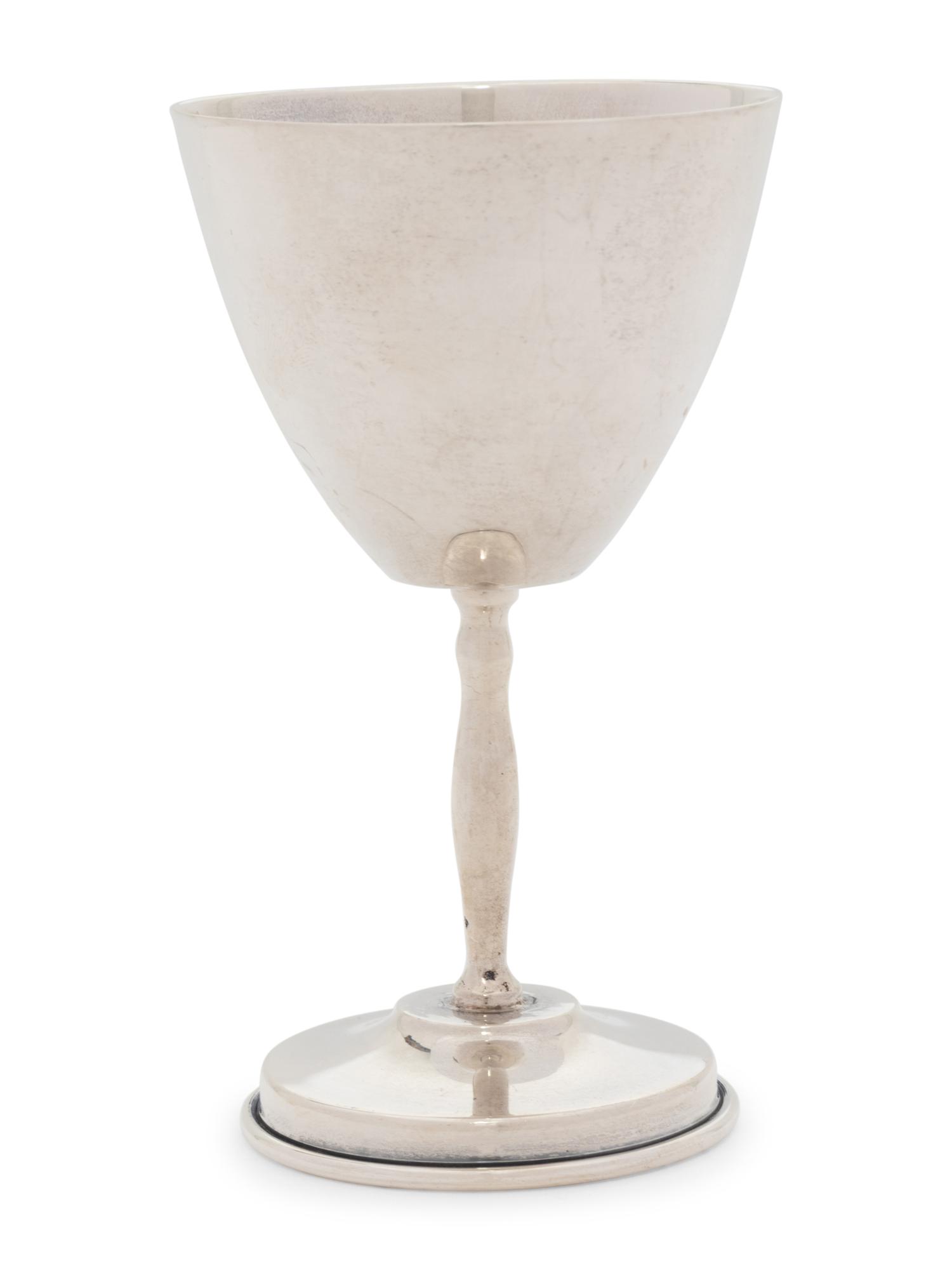A Set of Eight Mexican Silver Cordial Stems