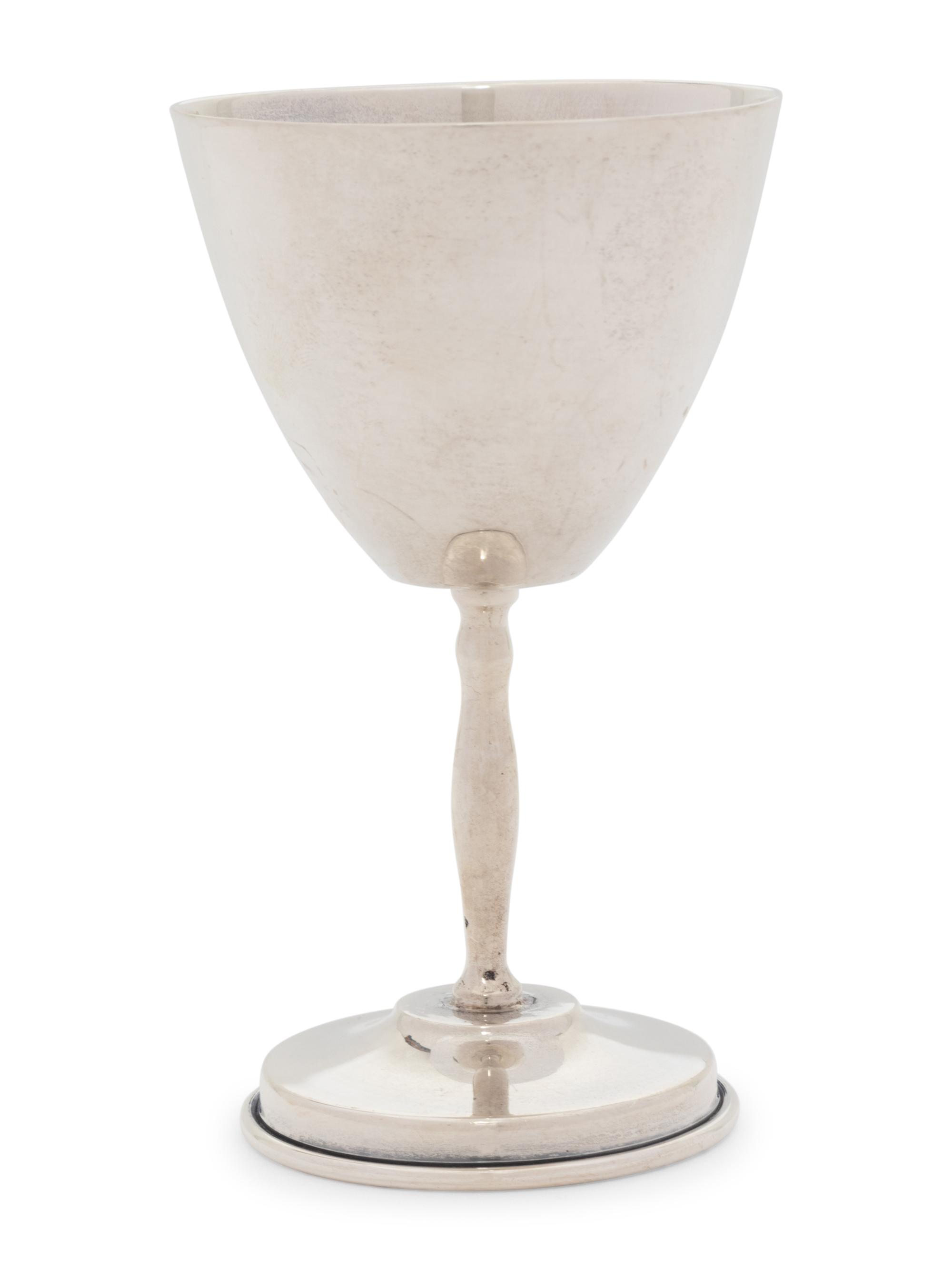 A Set of Eight Mexican Silver Cordial Stems