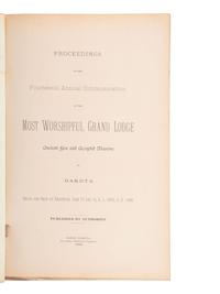 [DAKOTAS - KNIGHTS TEMPLAR]. 8 volumes of proceedings of the Knights Templar and Masons.