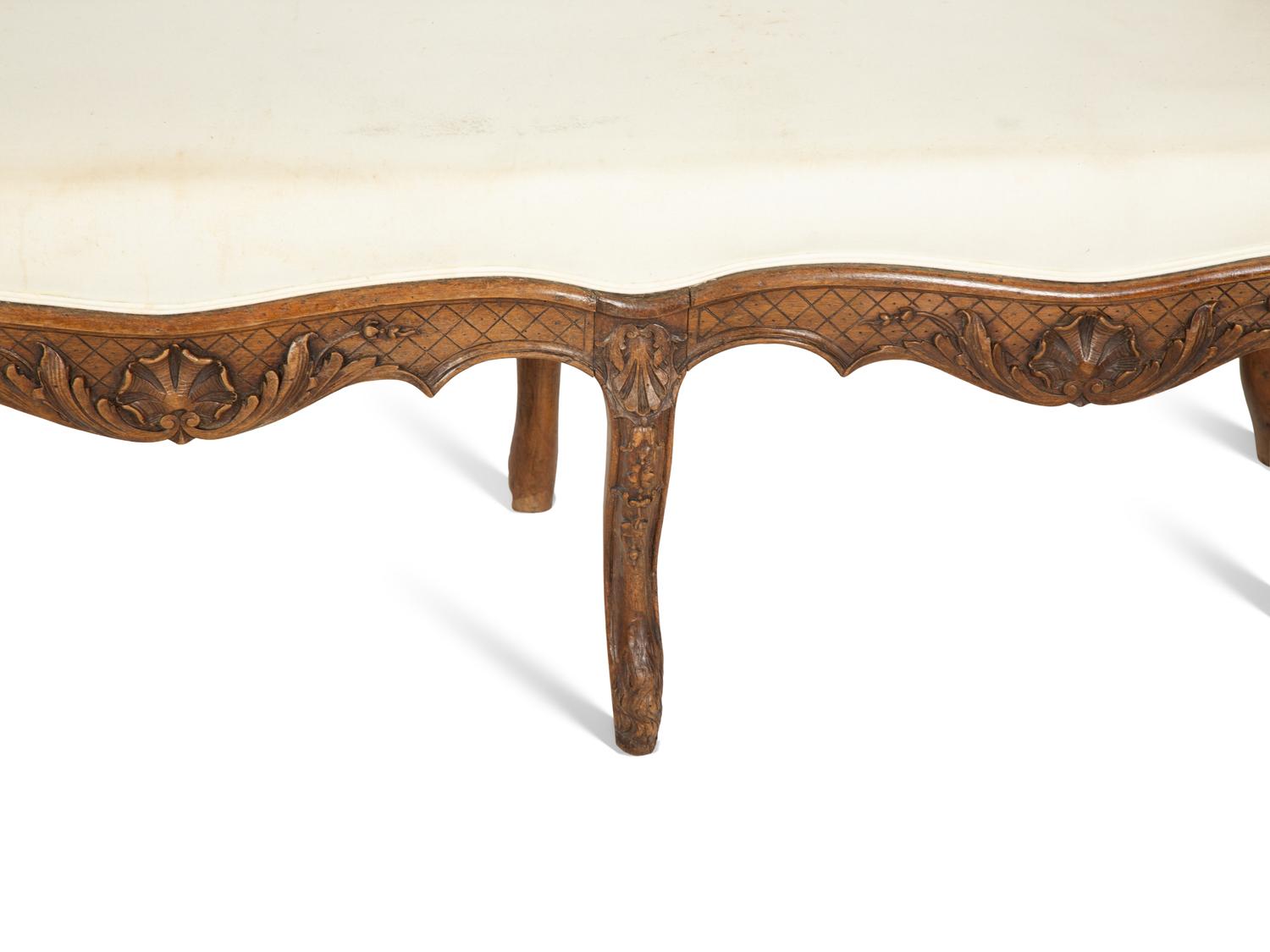 A Louis XV Style Beechwood Bench
