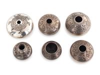 Miniature Silver Seed Jars