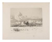 Three Works: Mesa Encantada, N. Mex, Pinon Trees - New Mexico, and Navajo Church