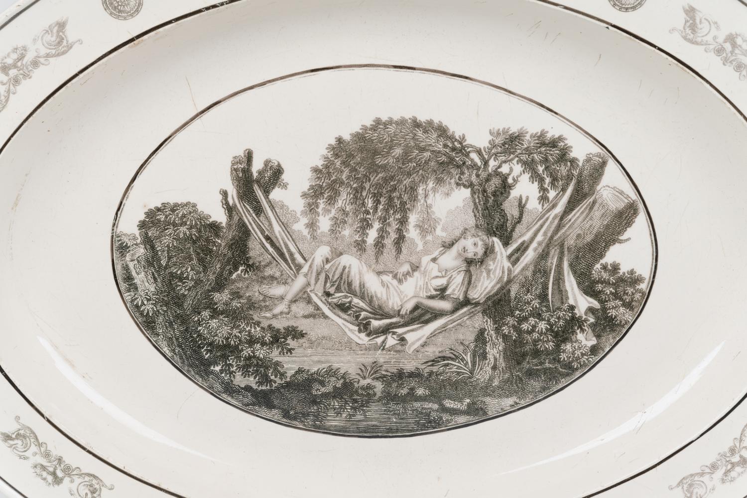 A French Creil Faience Platter