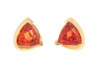 A Collection of 14 Karat Yellow Gold and Synthetic Gemstone Jewelry, 31.10 dwts.