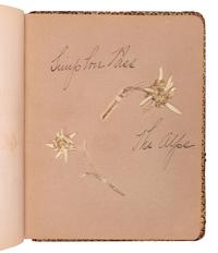 [SPECIMEN ALBUMS]. A group of 3 specimen albums with samples collected from The Holy Land, Greece and Southern Italy Great Britain, Denmark, Switzerland, Germany and France; and Egypt and Palestine. Ca 1890s.