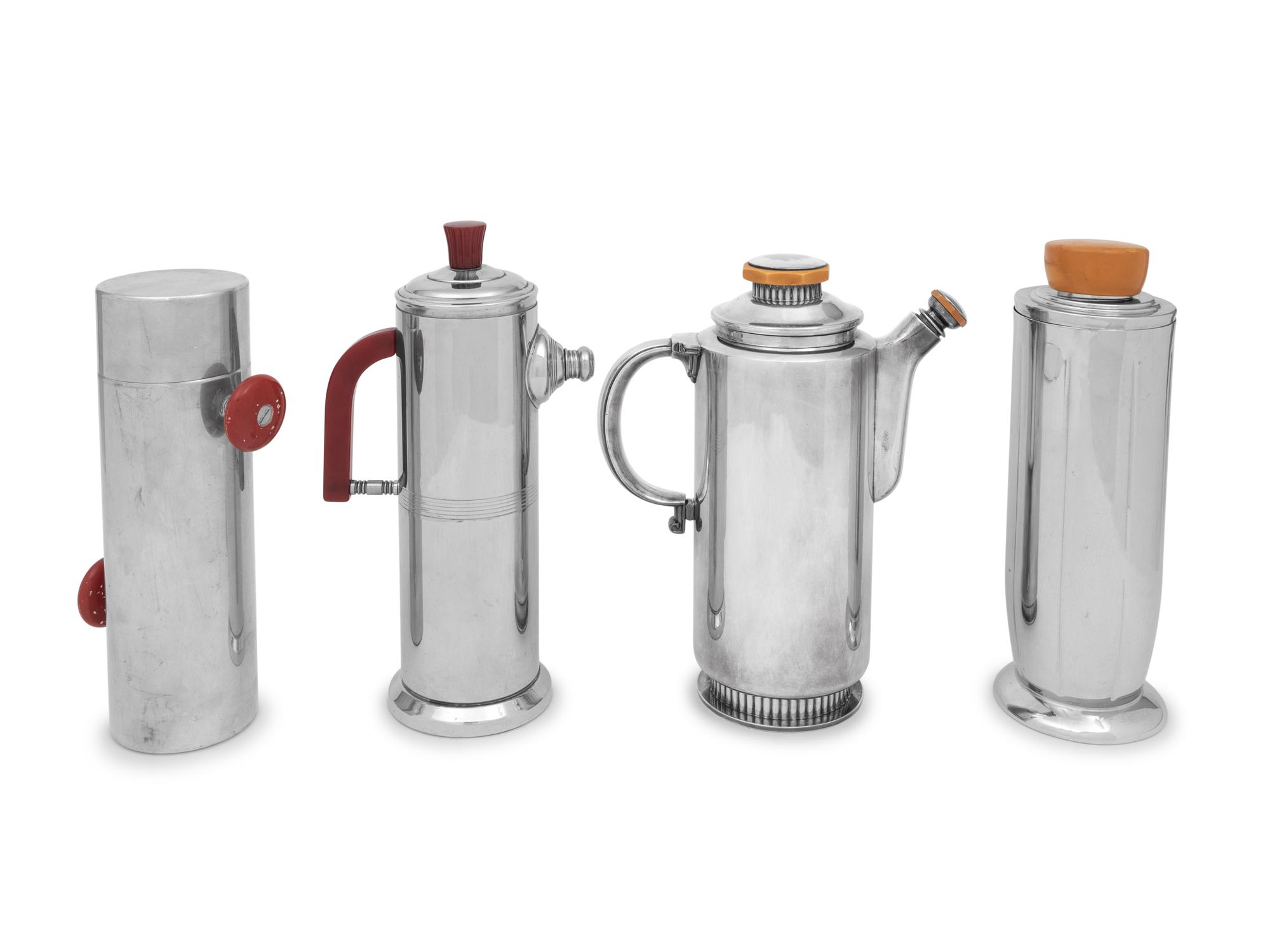 A Group of Four Cocktail Shakers