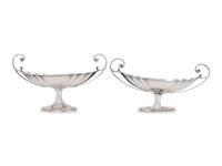 A Pair of American Silver Compotes