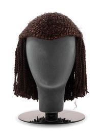 Two Krizia Knit Caps with Fringe Hair