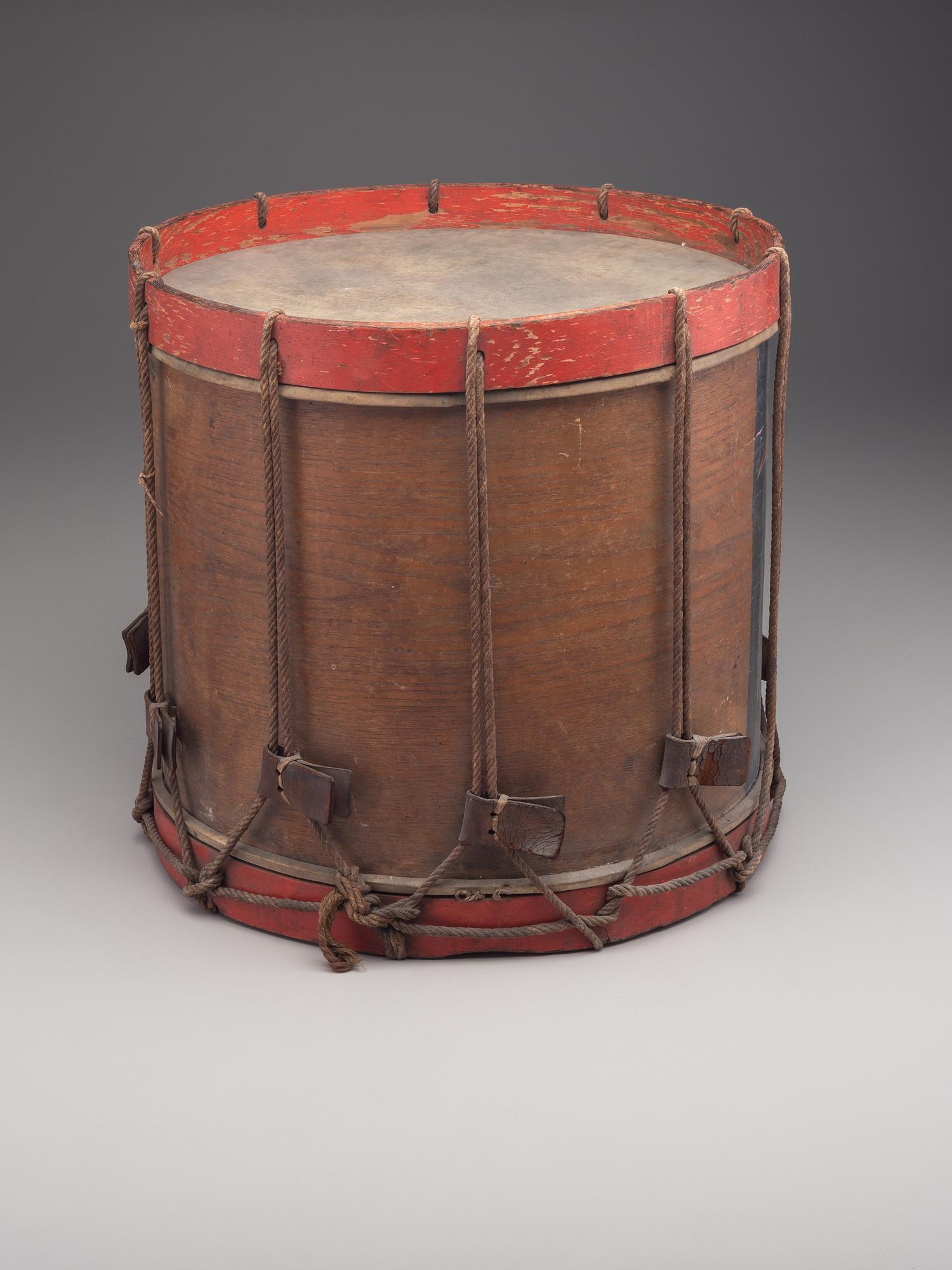 [CIVIL WAR]. Painted regulation eagle drum. Manufactured by Richard Mein, Fordham, NY.