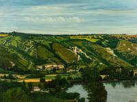 Vue Panoramique de Haute-Ilse prise de la Roche-Guyon (Seine et Oise)