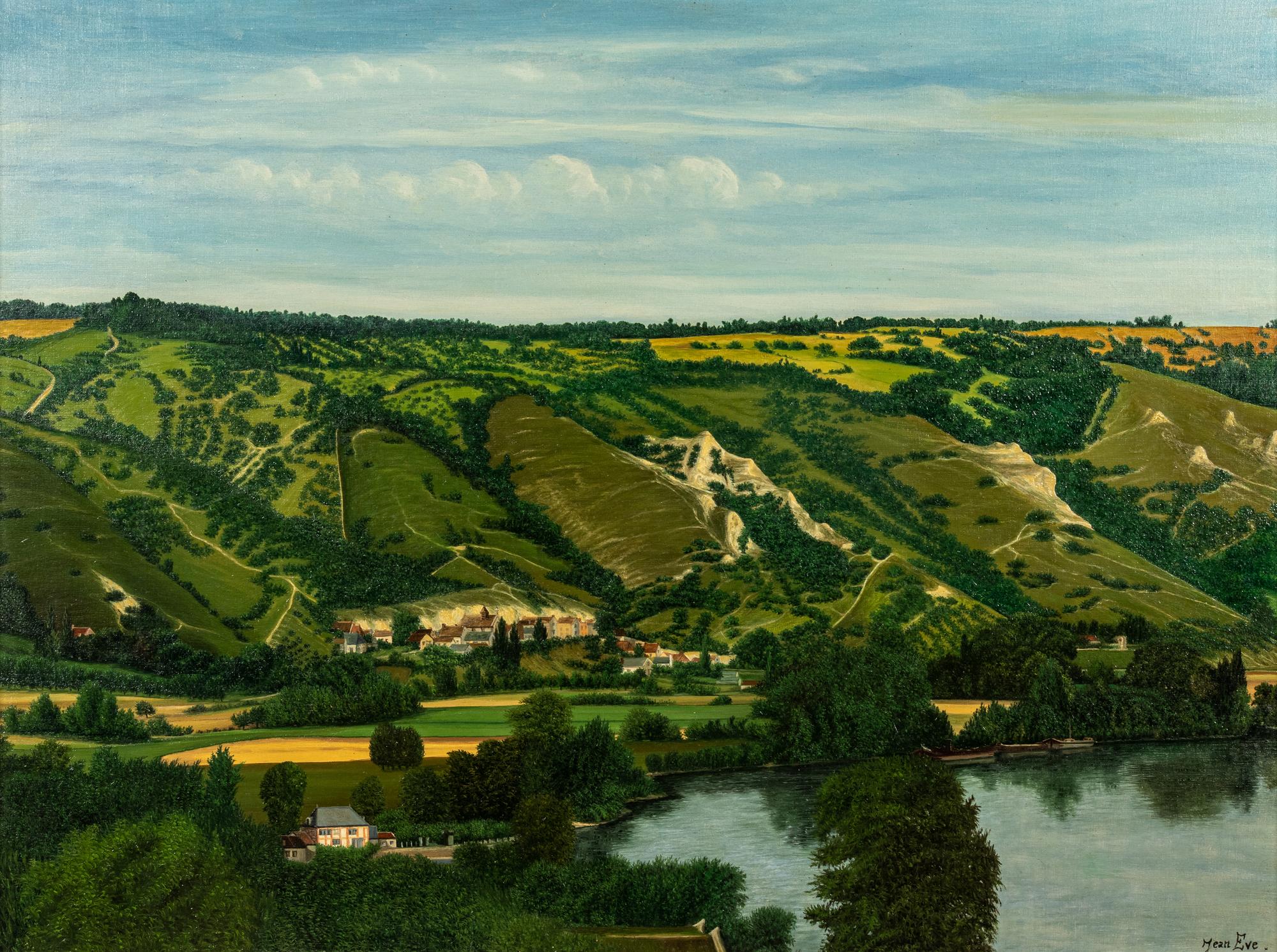 Vue Panoramique de Haute-Ilse prise de la Roche-Guyon (Seine et Oise)