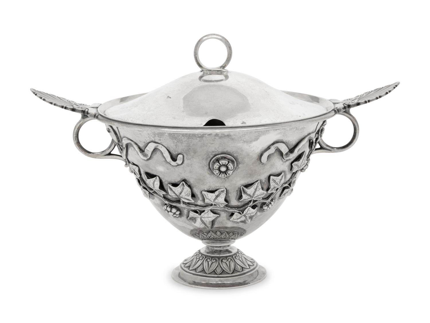 A Danish Silver Sauce Tureen