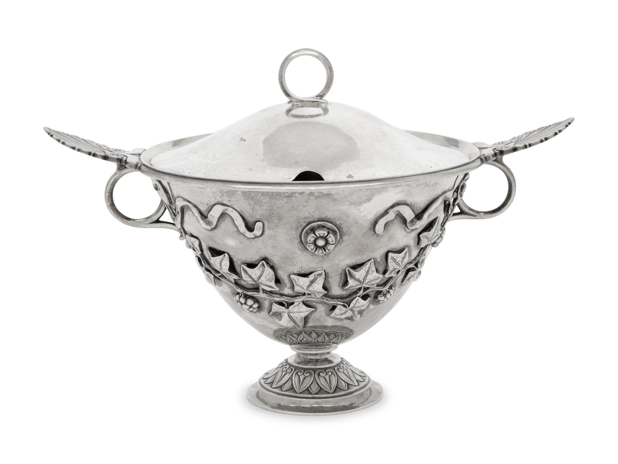 A Danish Silver Sauce Tureen