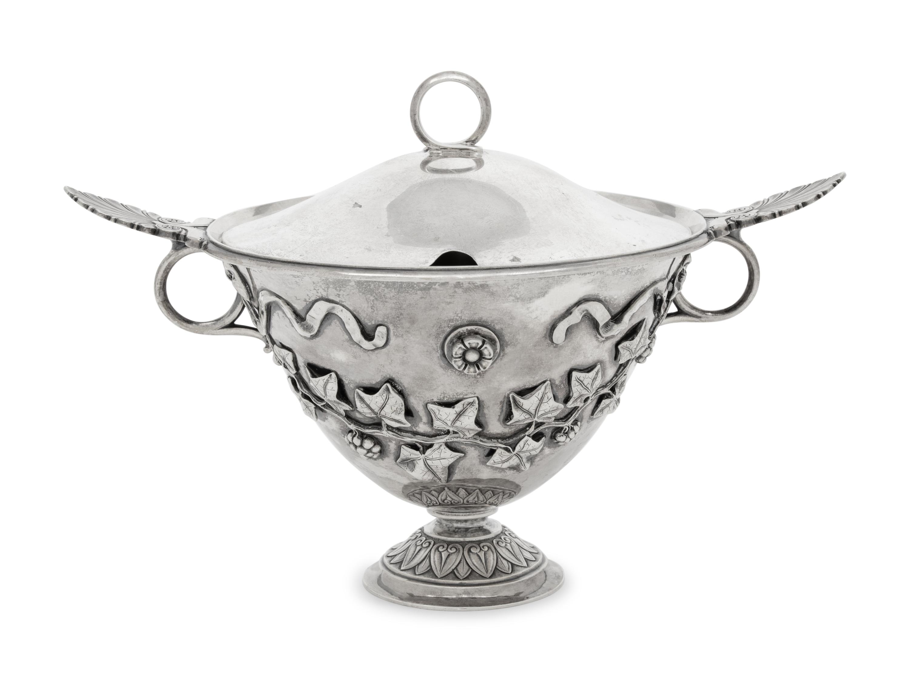 A Danish Silver Sauce Tureen