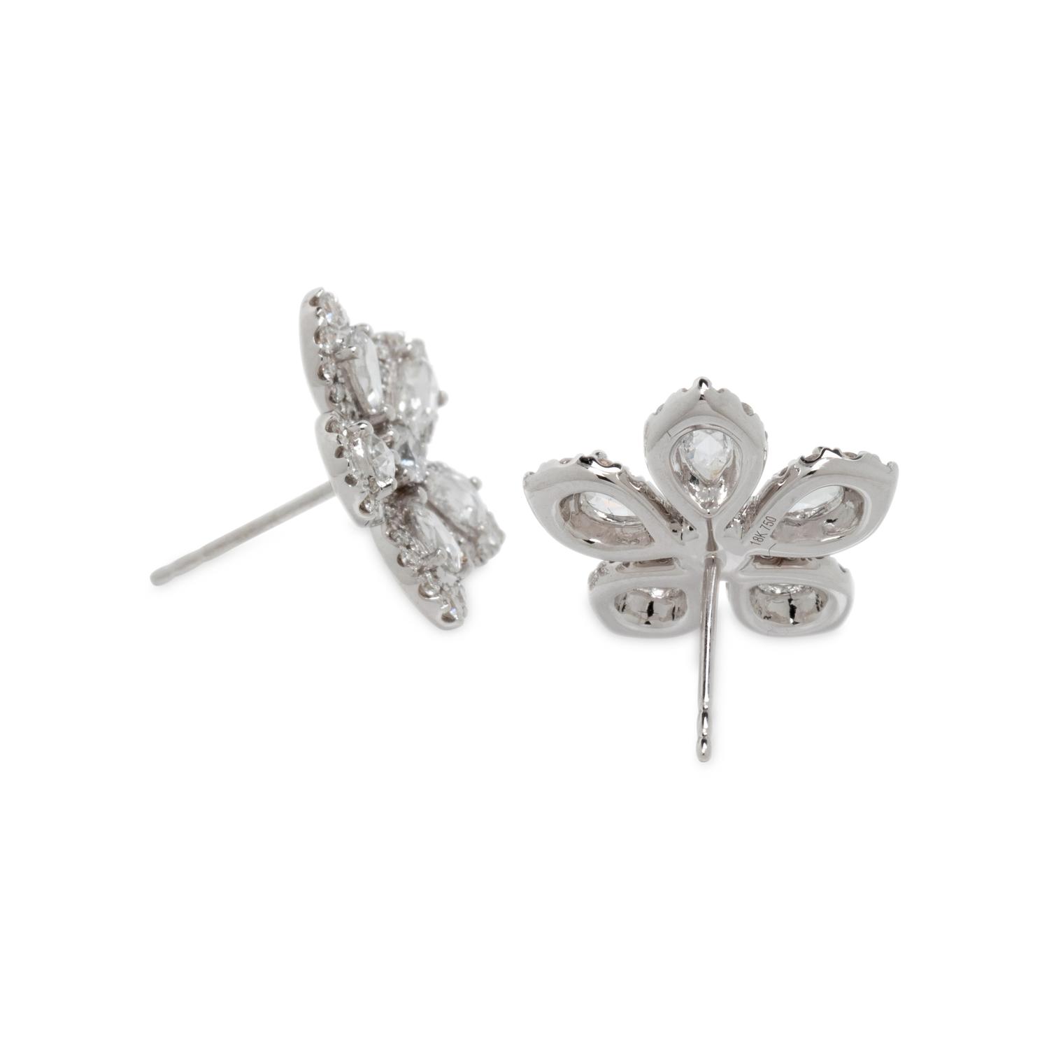 DIAMOND FLOWER EARRINGS