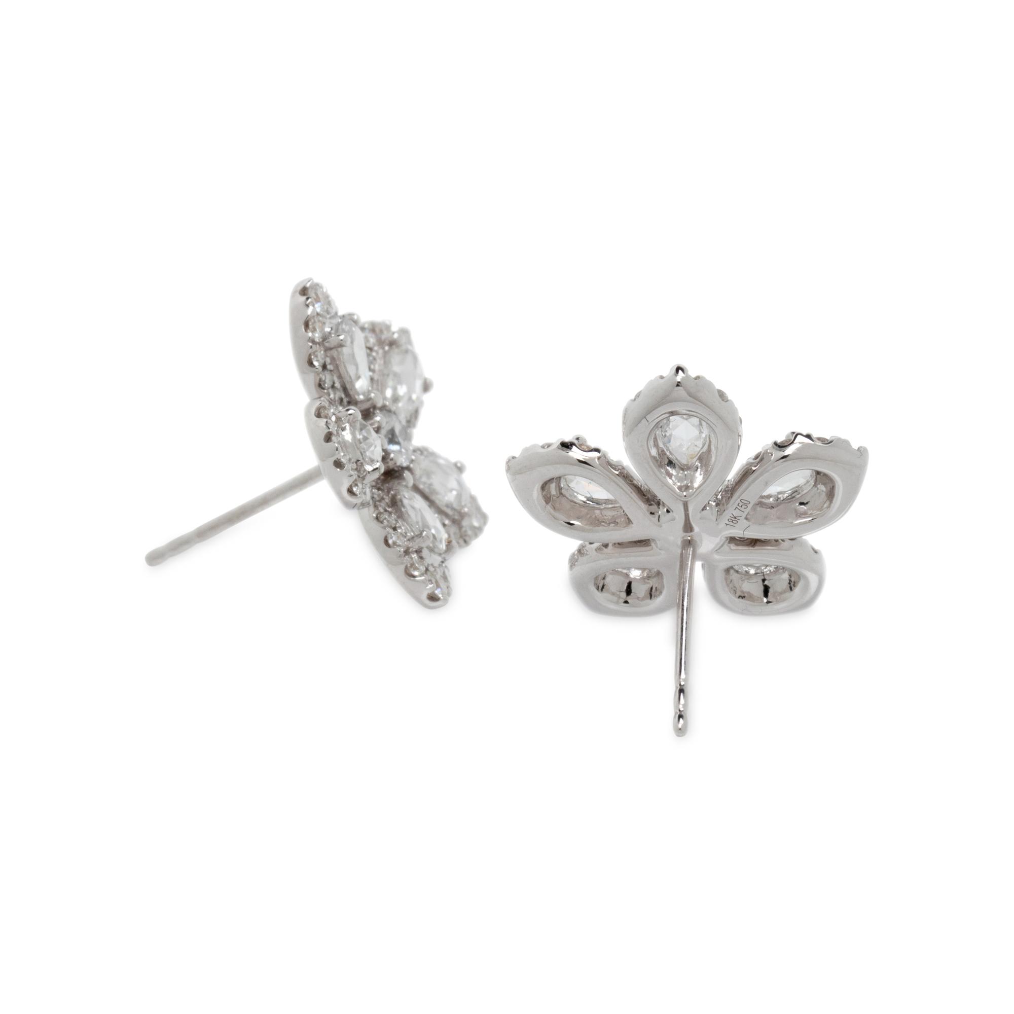 DIAMOND FLOWER EARRINGS