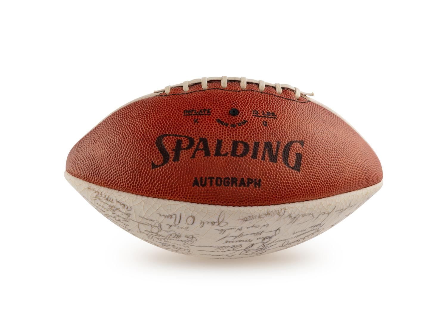 A 1976 University of Alabama Team Signed Autograph Football Including Paul Bear Bryant (Beckett Authentication Services)