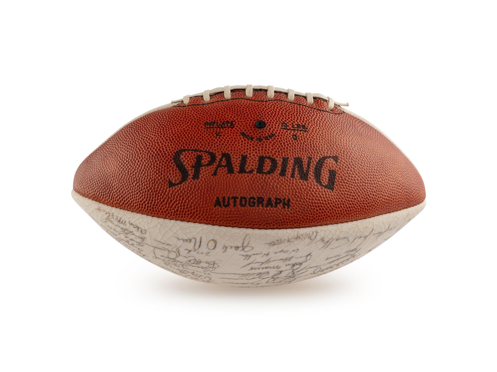 A 1976 University of Alabama Team Signed Autograph Football Including Paul Bear Bryant (Beckett Authentication Services)