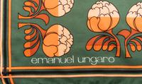 Four Vintage Designer Scarves,1960-70s: Hermès, YSL, Ungaro