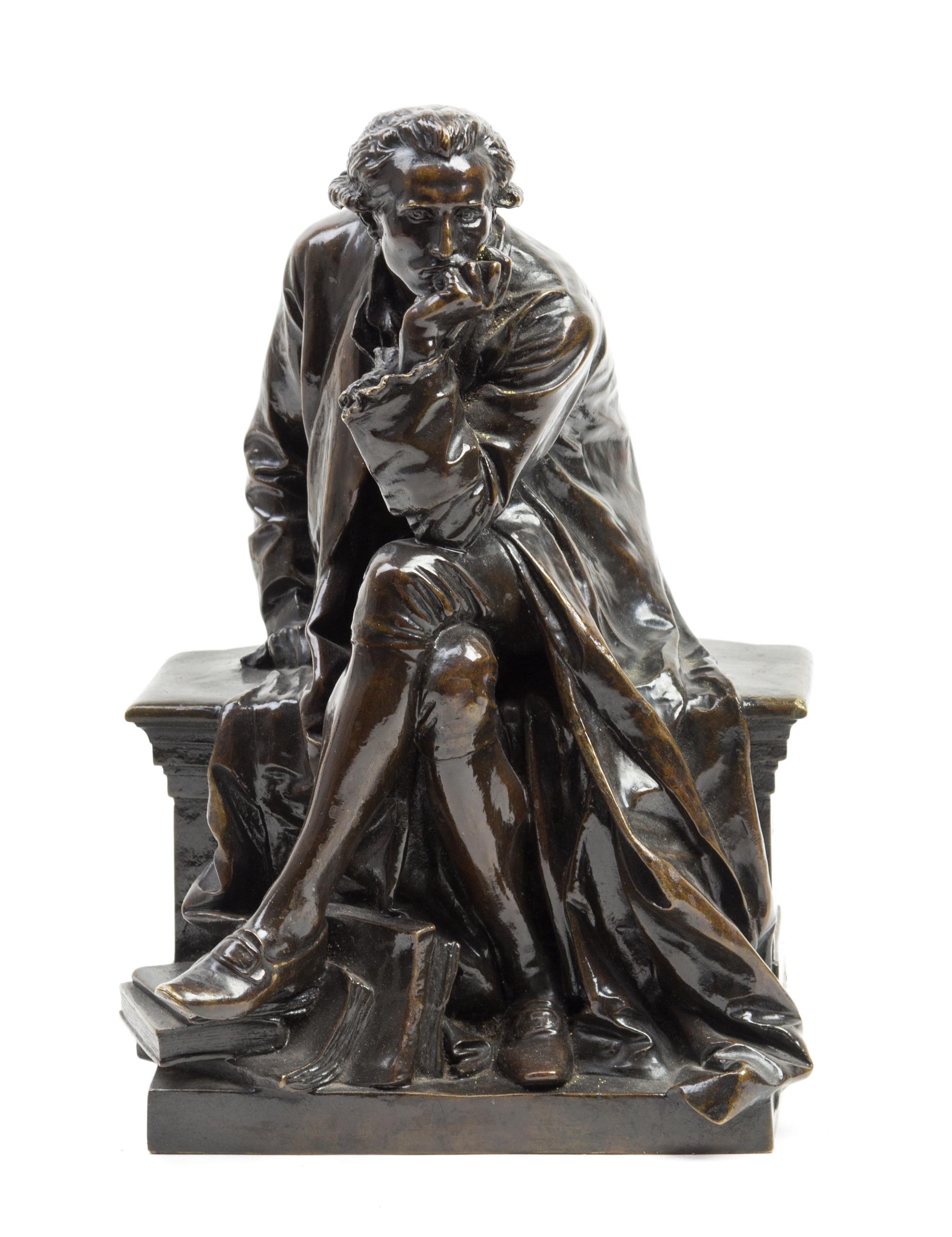 A French Bronze Figure Height 11 inches. — AIME-JULES DALOU (1838-1902)
