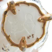 A Belleek Thorn Tea Service, Width of tray 14 1/2 inches.
