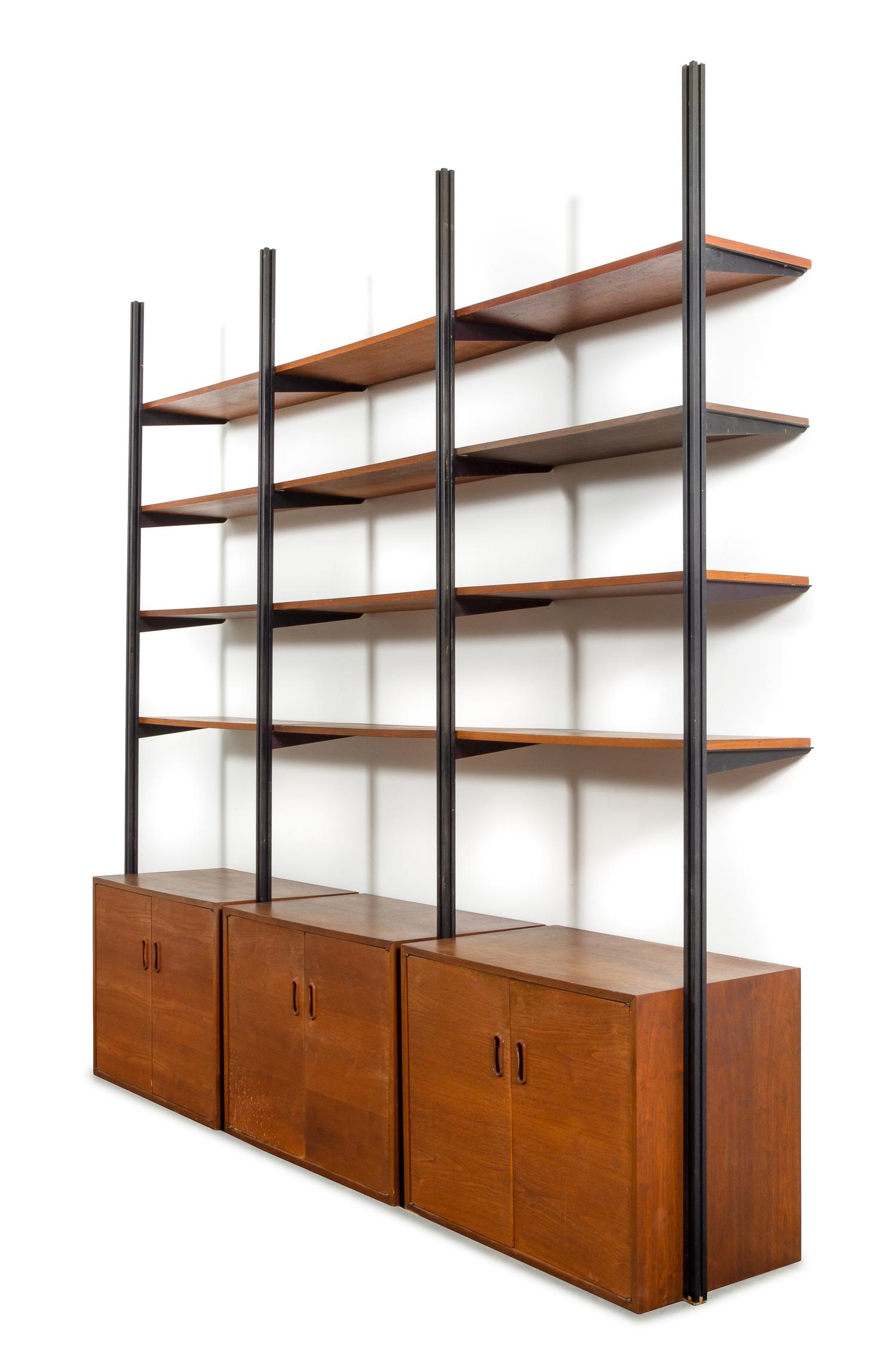 George Nelson (American, 1908-1986), Structural Products Inc., 1960s, an Omni wall unit, model no. 107-H75