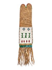 Blackfeet Beaded Hide Tobacco Bag