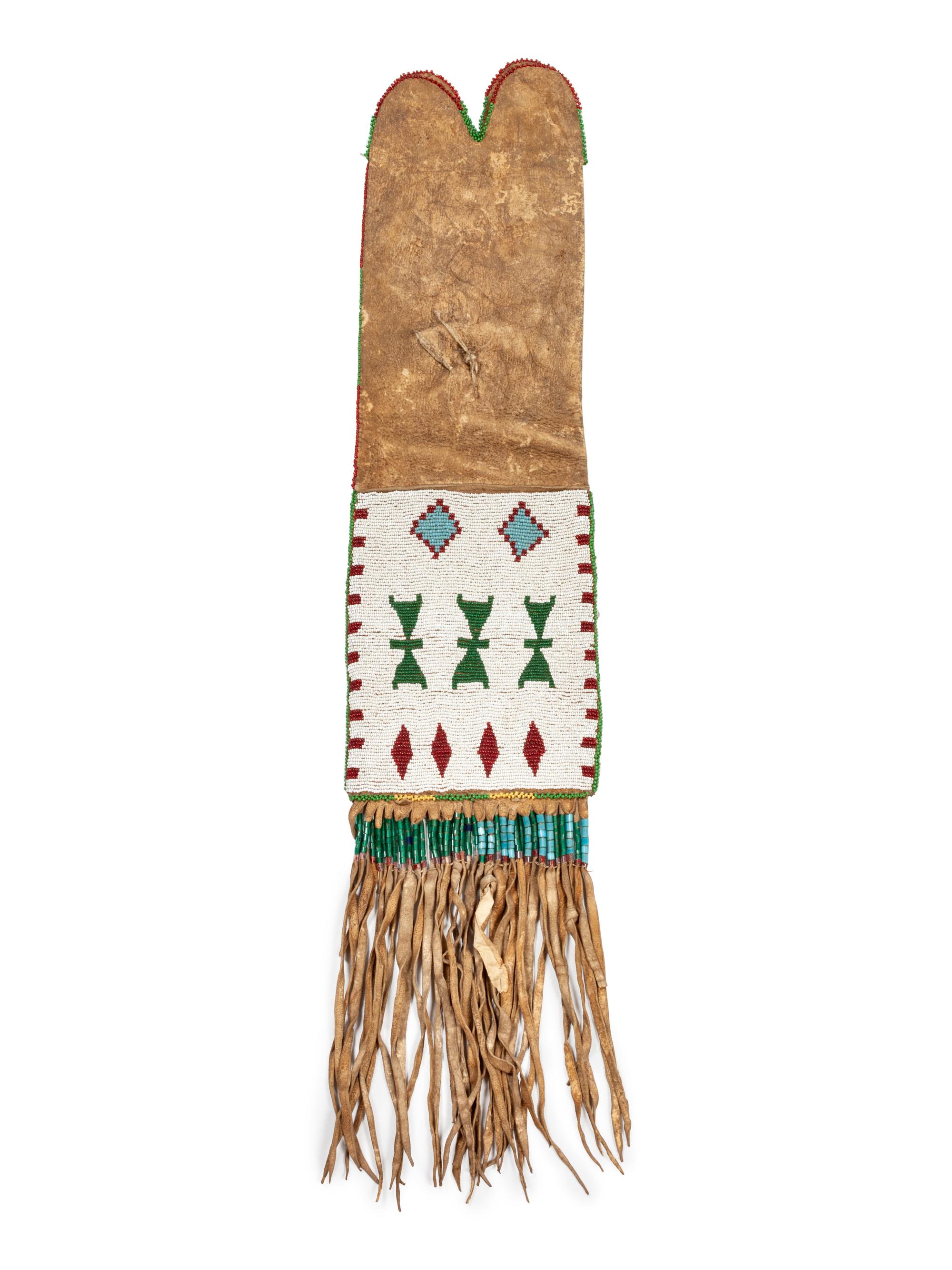 Blackfeet Beaded Hide Tobacco Bag