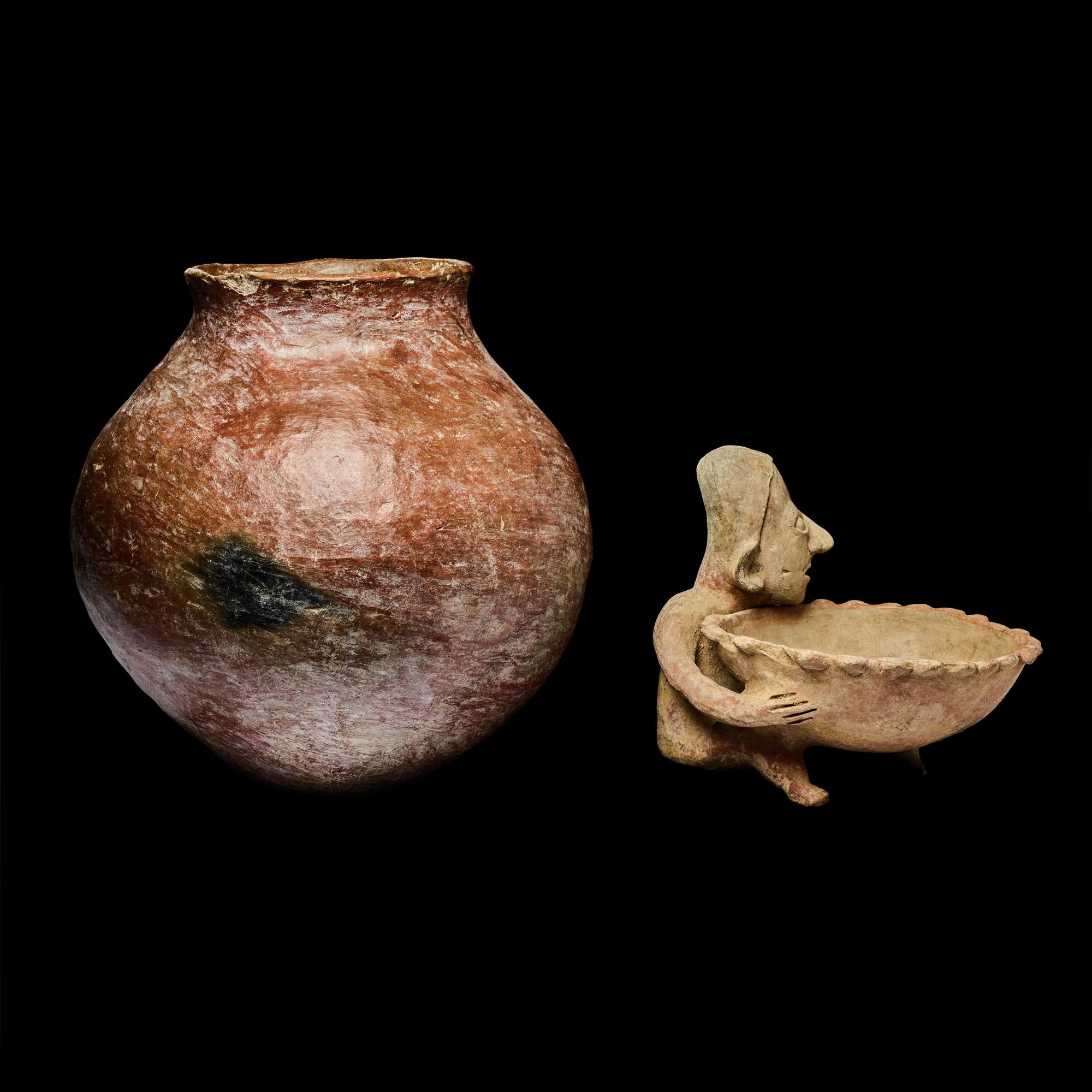 A Group of 3 Pre-Columbian Terracotta Objects