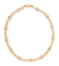 BICOLOR GOLD AND DIAMOND NECKLACE