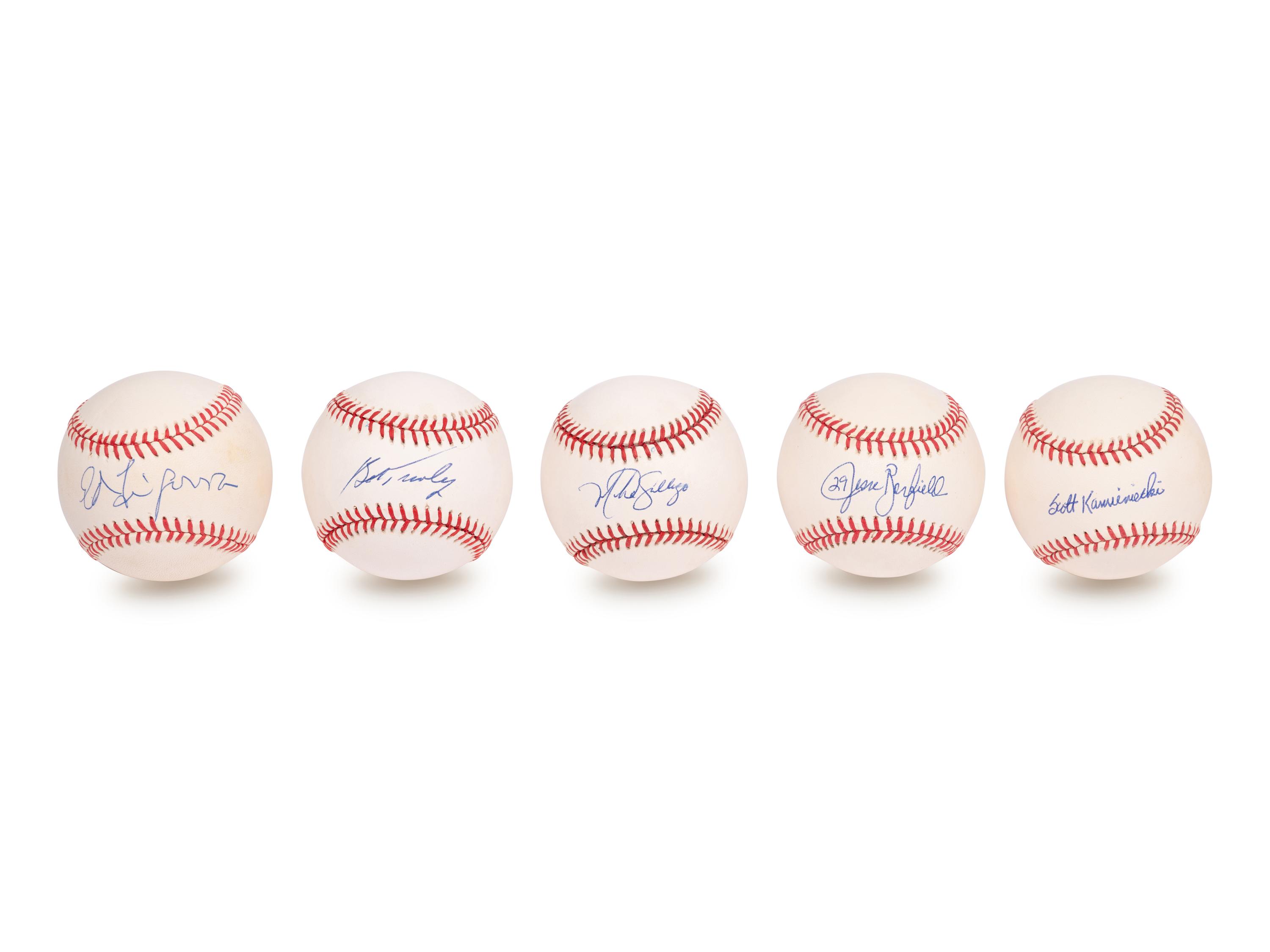 A Group of Over 70 New York Yankees Signed Autograph Baseballs,