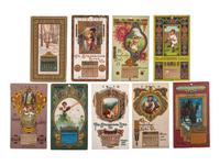 [ADVERTISING]. A group of 55+ Strobridge Litho Co. calendar cards. Cincinnati, OH: 1903-1912.