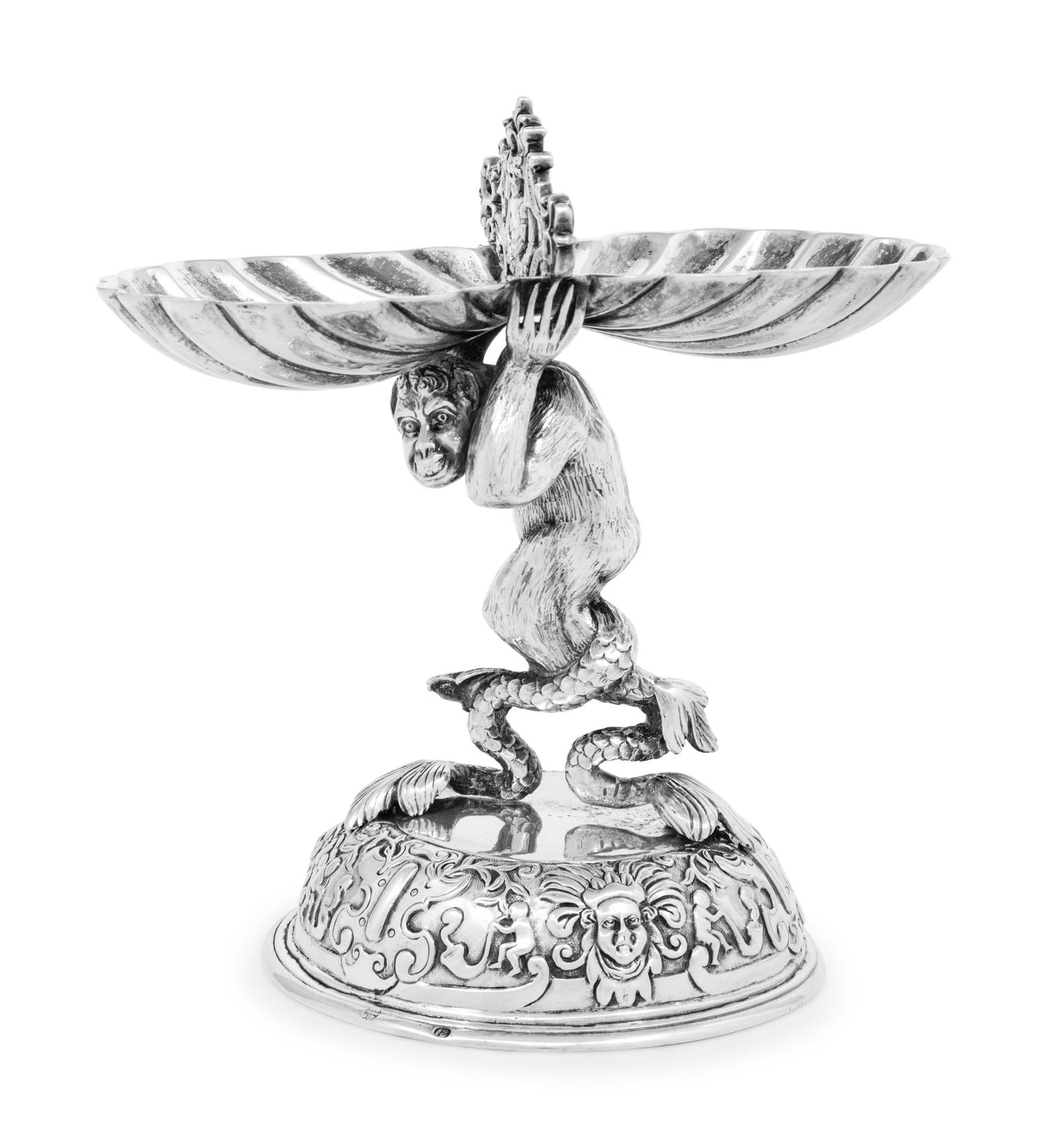 A German Silver Figural Master Salt
