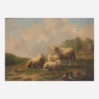 Eugène Verboeckhoven (Belgian, 1799–1881) Bleating Sheep