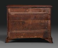 A Chippendale Carved Cherrywood Reverse-Serpentine Chest of Drawers