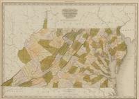 [MAP]. TANNER, Henry Schenck (1786-1858). Virginia, Maryland, Delaware . [Philadelphia, 1825].