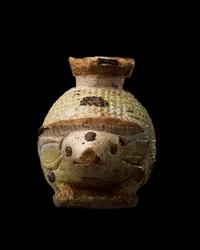 An East Greek Faience Aryballos in the form of a Hedgehog