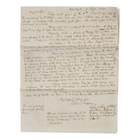 [African Americana] Tappan, Lewis. Autograph Letter, signed on Printed Circular of the American Anti-Slavery Society