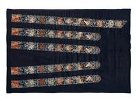 A Collection of Chinese Embroidered Sleeve Bands and Collars