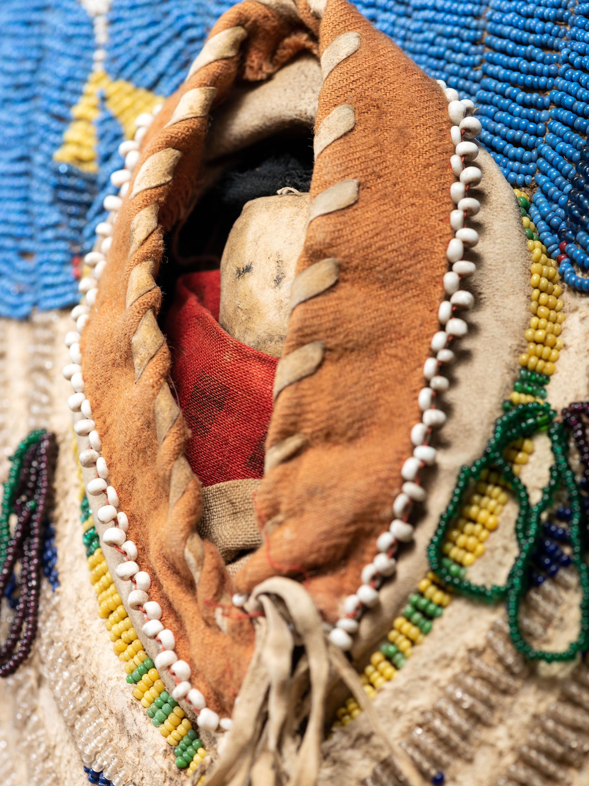 Ute Beaded Hide Toy Cradle