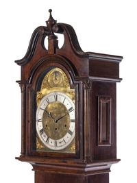 A George III Style Mahogany Tall Case Clock