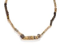 A Hellenistic Gold and Glass Bead Necklace