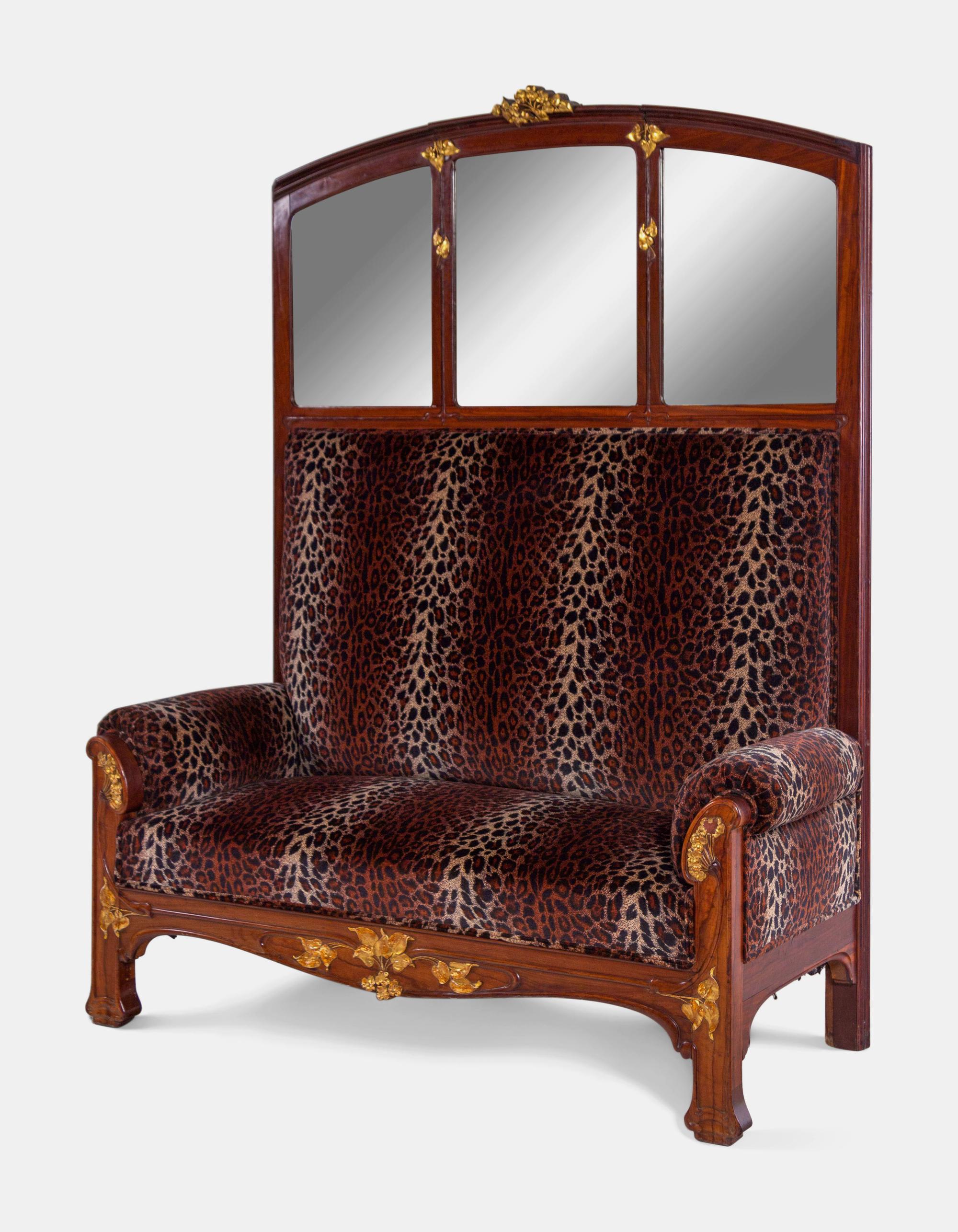 Art Nouveau Hall Bench