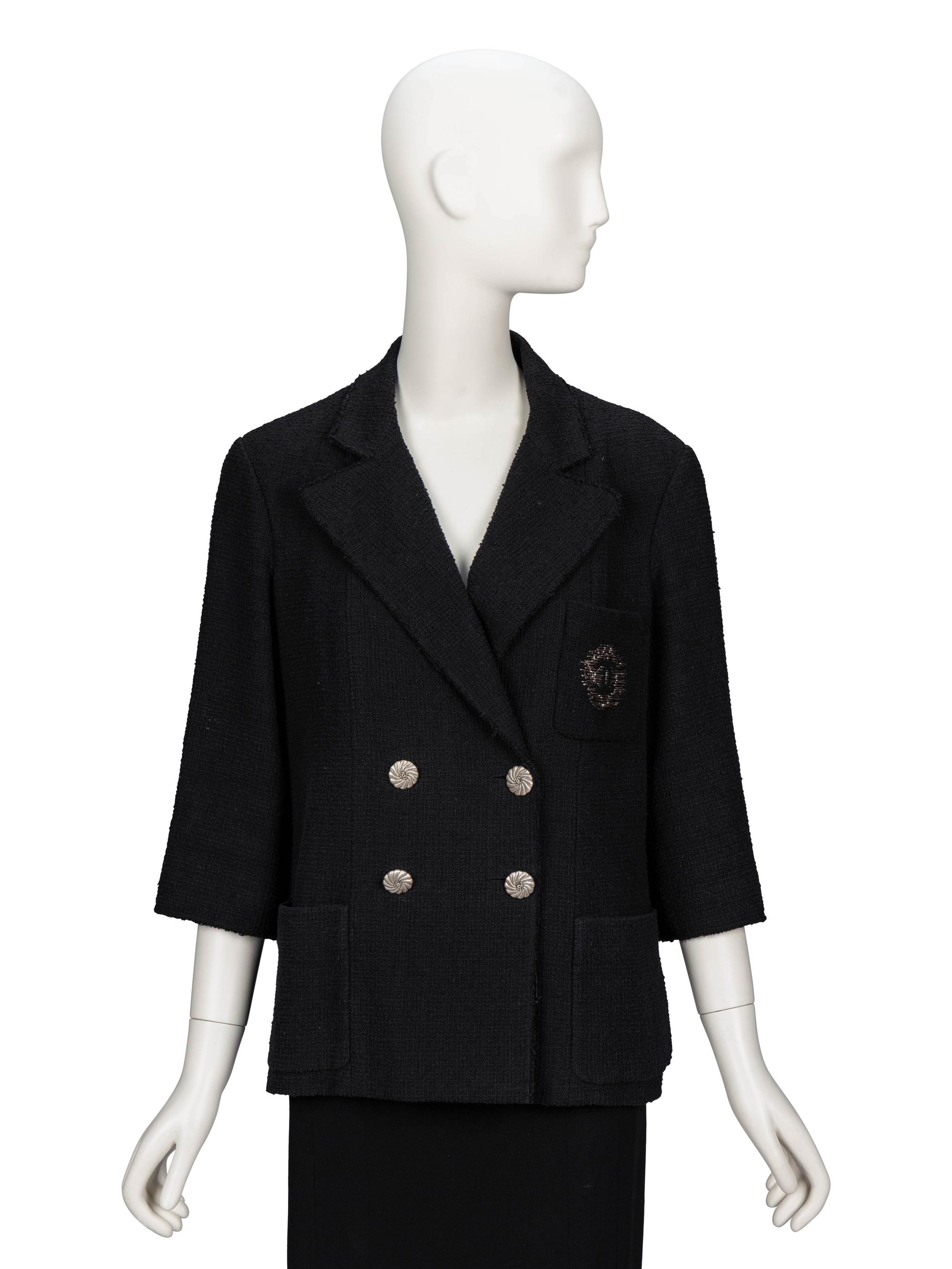 Chanel, Black Tweed Blazer