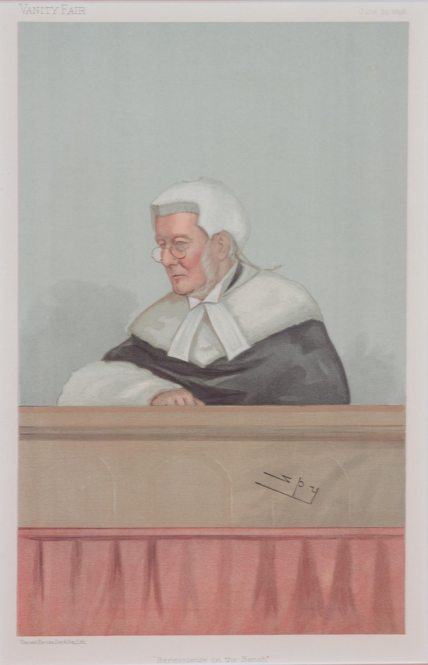 A Collection of Vanity Fair Judge and Gentleman Prints Largest framed 21 x 26 inches. — 20TH CENTURY