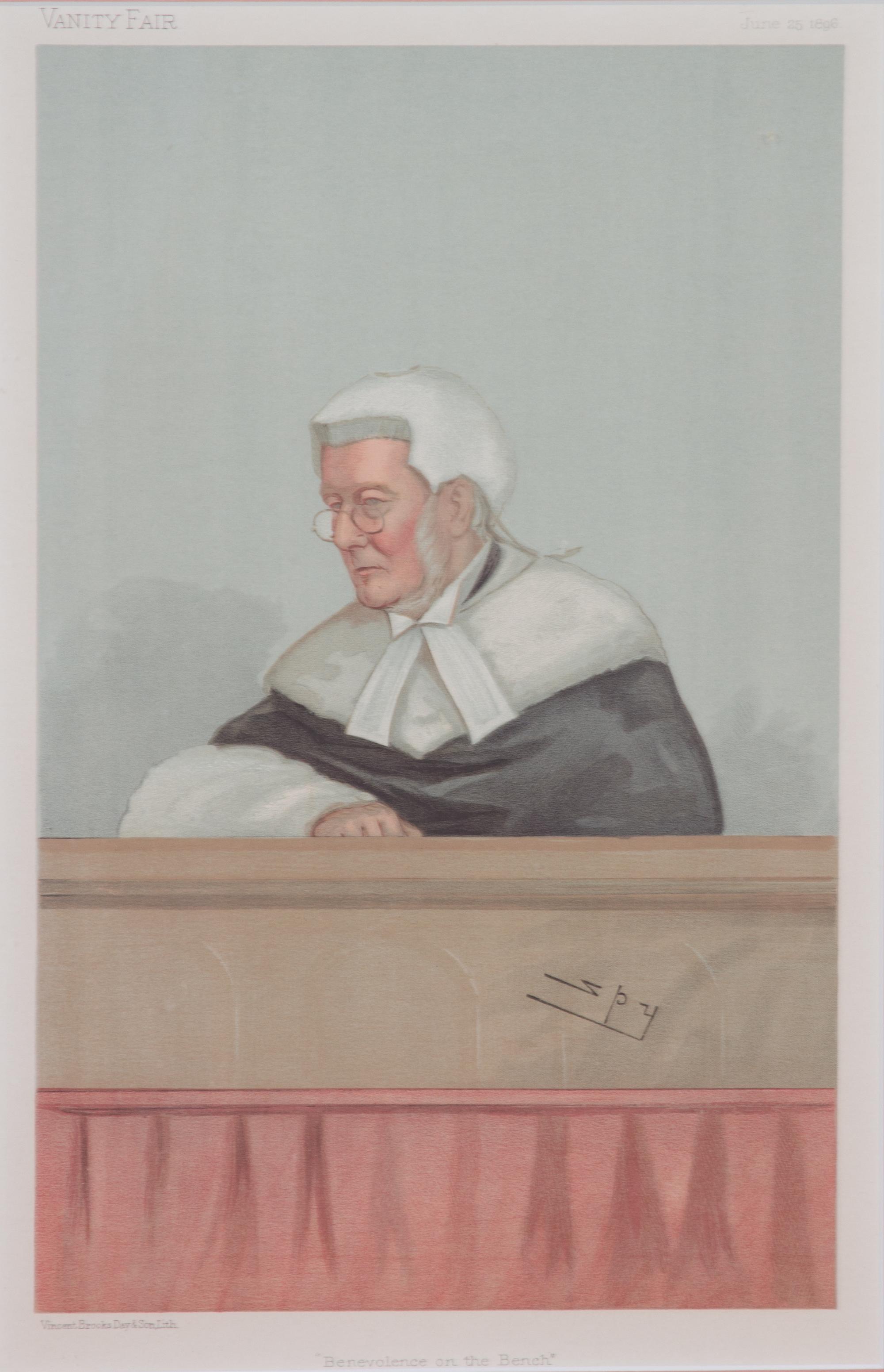 A Collection of Vanity Fair Judge and Gentleman Prints Largest framed 21 x 26 inches. — 20TH CENTURY