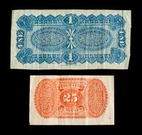 Haitian Une Pisastre, 19th Century and Twenty-five Centimes